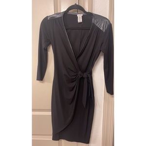 Cache Black wrap dress XS